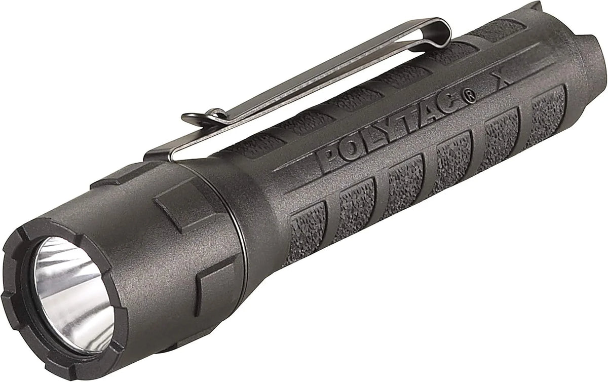 Streamlight 88603 PolyTac X 600-Lumen 11,485-Candela Professional Tactical LED Flashlight,Ten-TAP Programmable, Box, Black