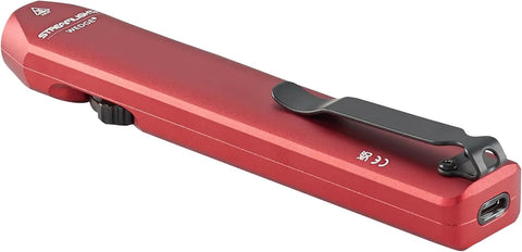 Streamlight 88814 Wedge 1,000-Lumen Max 300-Lumen Standard 1,200-Candela Flat Everyday Carry Flashlight, Includes USB-C Cable and Lanyard, Red