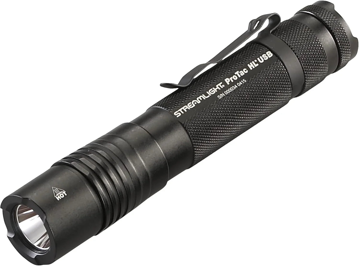 Streamlight 88052 ProTac HL USB 1000-Lumen Multi-Fuel USB Rechargeable Professional Tactical Flashlight with USB Cable, and Holster, Black, Box