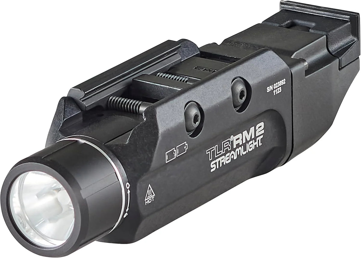 Streamlight 69451 TLR RM 2 1000-Lumen Rail Mounted Tactical Light with Key Kit and Two (2) CR123A Batteries, Black