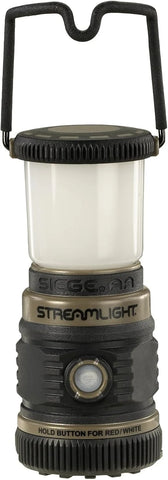 Streamlight 44941 Siege AA 200-Lumen Lantern with White & Red LEDs for Camping & Emergencies, Coyote