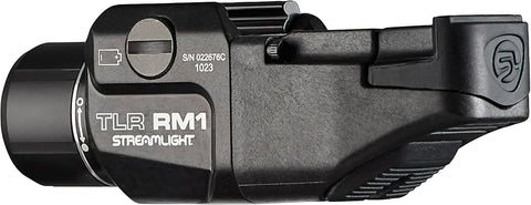 Streamlight 69441 TLR RM 1 500-Lumen Low-Profile Rail Mounted Tactical Light with Rail Locating Keys and CR123A Battery, Black
