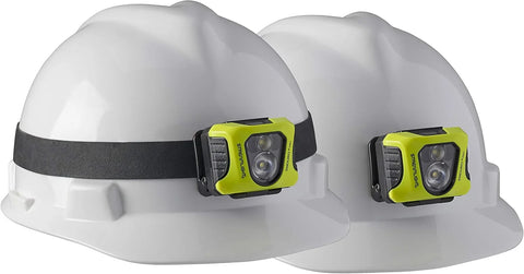 Streamlight 61436 Enduro Pro 200-Lumen USB Rechargeable LED Headlamp with Elastic Head Strap, Rubber Hard Hat Strap, 3M Dual Lock Fasteners, and USB Cable, Yellow