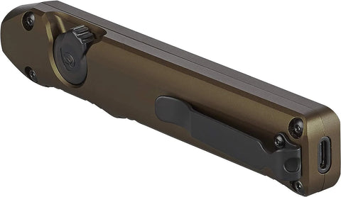 Streamlight 88811 Wedge 1,000-Lumen Max 300-Lumen Standard 1,200-Candela Flat Everyday Carry Flashlight, Includes USB-C Cable and Lanyard, Coyote