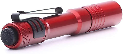 Streamlight 66602 MicroStream USB 250-Lumen 1150-Candela EDC Ultra-Compact LED Flashlight with Rechargeable Battery, Clear Retail Packaging, Red