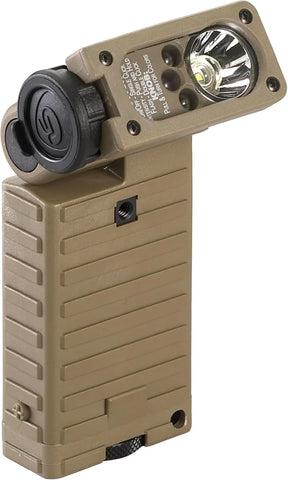 Streamlight 14008 Sidewinder 55-Lumens LED Aviation Waterproof Flashlight with (2) AA Alkaline Batteries in Box, Coyote
