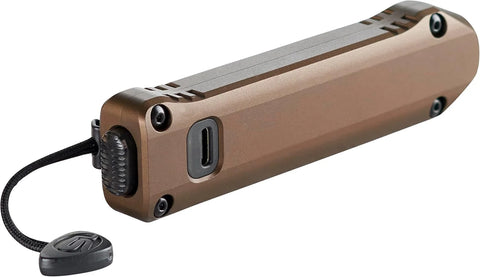 Streamlight 88813 Wedge XT 500-Lumen 1,900-Candela Flat Everyday Carry Flashlight, Includes USB-Cable and Pocket Lanyard, Coyote