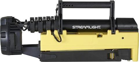 Streamlight 45680 Portable Scene Light EXT 10,000-Lumen Collapsible, Rechargeable Flood Light with Heavy-Duty Shoulder Strap, 120-Volt AC Charger and 7-Foot Extension Pole, Yellow