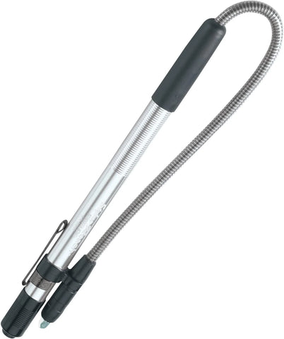 Streamlight 65612 Stylus Reach 11-Lumen White LED Pen Light for Mechanics, Inspectors, and Technicians with Flexible 7-Inch Extension Cable and 3 AAAA Alkaline Batteries, Silver