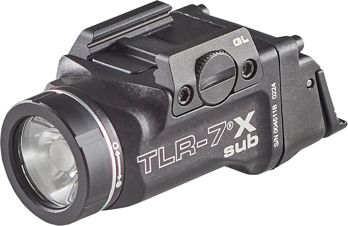 Streamlight 69400 TLR-7 X sub 500-Lumen Tactical Weapon Light Designed Exclusively and Solely for Railed Glock 43X Mos/48 Mos/43X Rail/48 Rail subcompact Handguns with Mounting Kit and Keys, Black