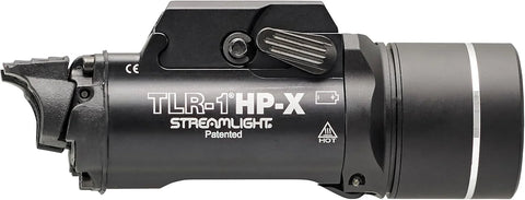 Streamlight 69168 TLR-1 HP-X USB 1300-Lumen High Candela Rail-Mounted Rechargeable Weapon Light, Includes Rail Locating Keys and Batteries, Black