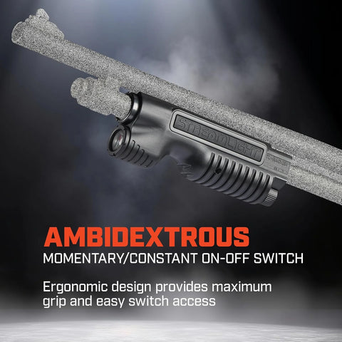 Streamlight 69600 TL-Racker 1,000-Lumen 20,000-Candela Tactical Integratd Forend Weapon Light with Ambidextrous Controls for Mossberg 500/590 Models Only, Black