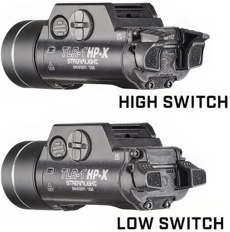 Streamlight 69168 TLR-1 HP-X USB 1300-Lumen High Candela Rail-Mounted Rechargeable Weapon Light, Includes Rail Locating Keys and Batteries, Black