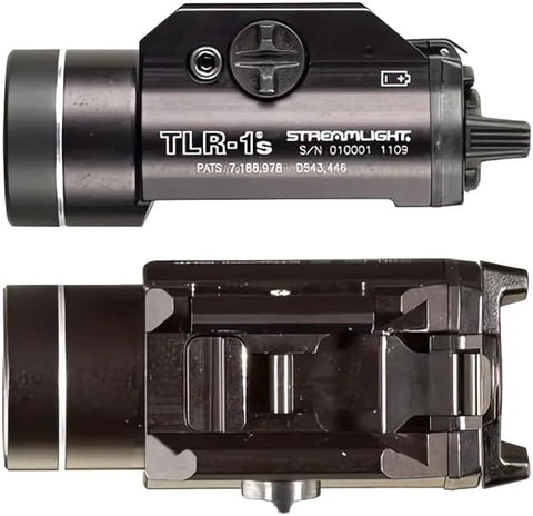Streamlight 69210 TLR‑1s 300-Lumen 12,000-Candela Rail‑Mounted Weapon Flashlight with Strobe Function & Rail Locating Keys, Black