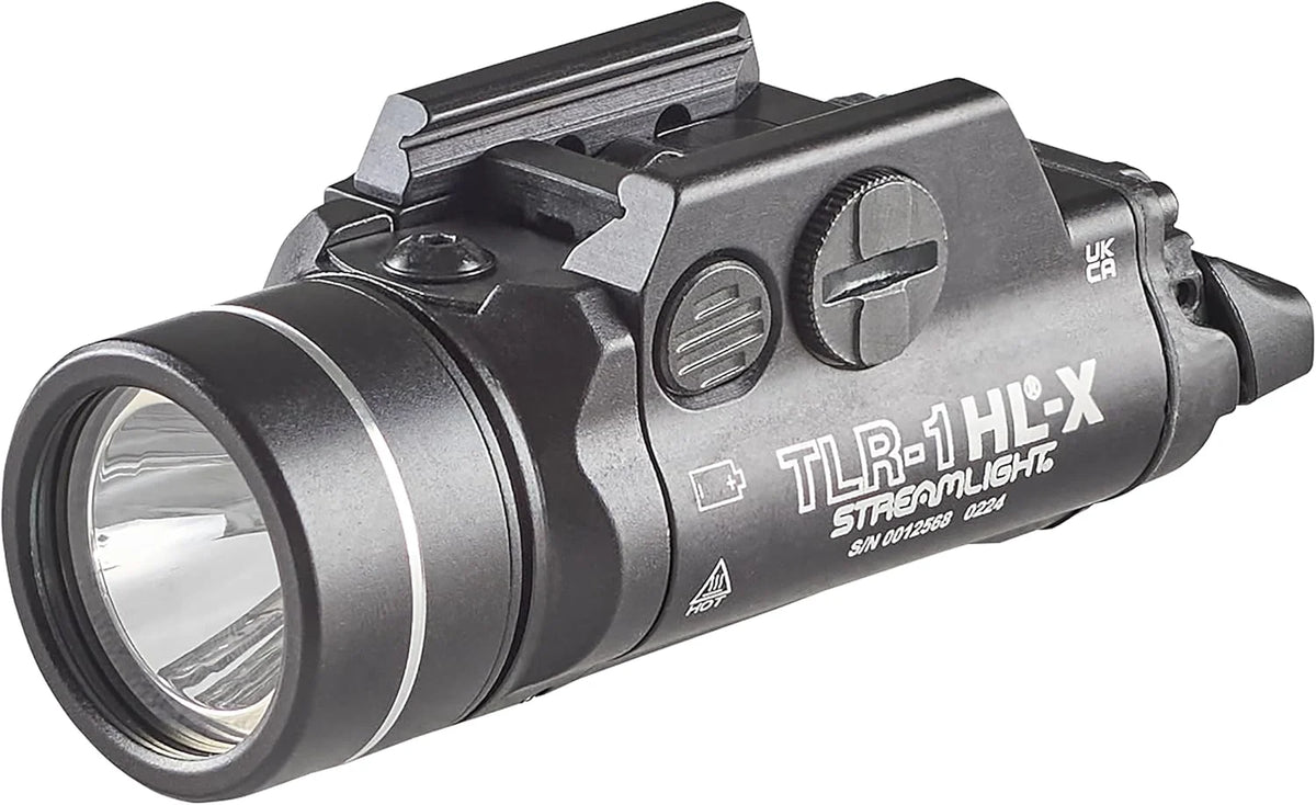Streamlight 69500 TLR-1 HL-X 1000-Lumen 15000-Candela Rail-Mounted Tactical Weapon Light with Specific Compatibility Rail Locating Keys, Black