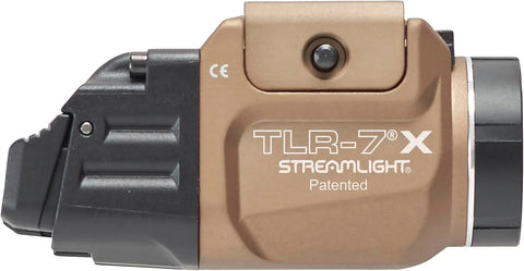 Streamlight 69429 TLR-7 X 500-Lumen 5000-Candela Compact Tactical Weapon Light with High & Low Paddle Switches and Key Kit, Flat Dark Earth