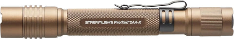 Streamlight 88137 ProTac 2AA-X USB 550-Lumen 10,250-Candela Personal Carry Tactical Flashlight, Rechargeable Capable, Coyote