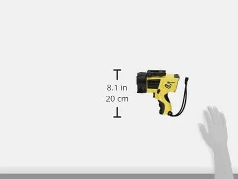 Streamlight 44900 Waypoint 750-Lumen 150,000-Candelas 775 Meter Beam LED Spotlight with 12V DC Power Cord and Mount Holder, Yellow