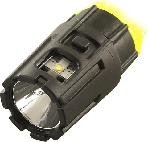 Streamlight 67750 Dualie 2AA 175-Lumen Dual Beam Flashlight w/Pocket Clip and Magnetic Base, Clear Retail Packaging, Yellow