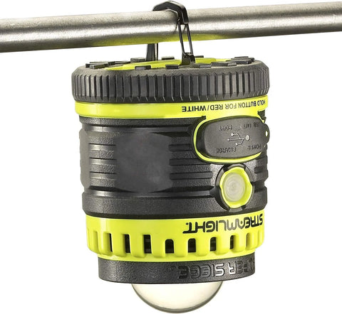 Streamlight 44945 Super Siege 1100-Lumen Rechargeable Outdoor Hand Lantern/Flashlight with 120-Volt AC Charger and Portable USB Charger, Yellow