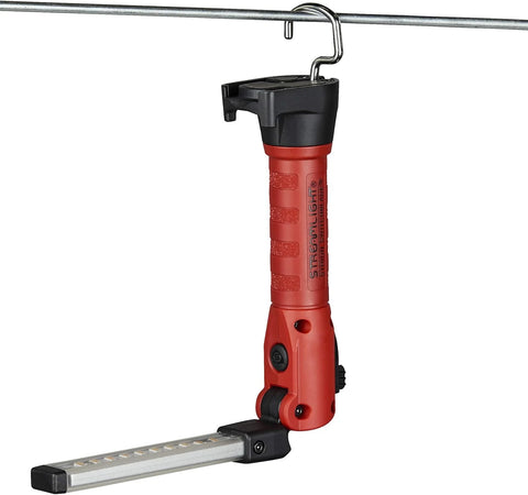 Streamlight 74854 Strion Switchblade 500-Lumen Rechargeable Compact Multi-Function LED Work Light with Color-Rite Technology and AC Piggyback Charger, Red