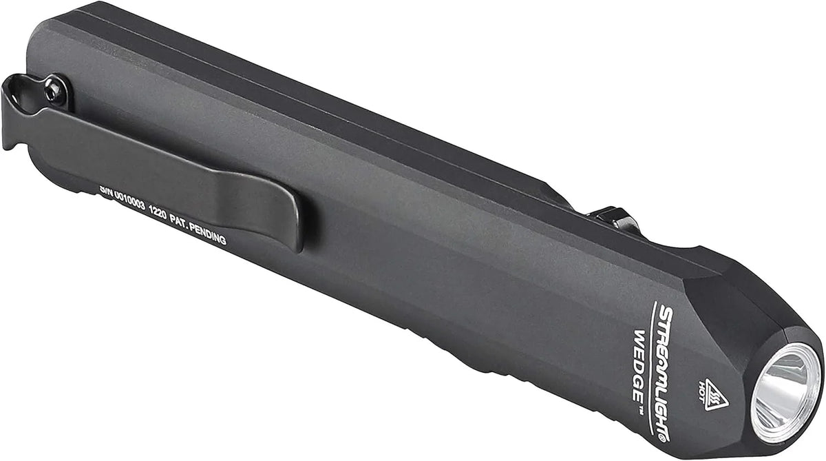 Streamlight 88810 Wedge 1,000-Lumen Max 300-Lumen Standard 1,200-Candela Flat Everyday Carry Flashlight, Includes USB-C Cable and Lanyard, Black