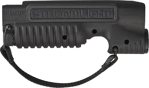 Streamlight 69602 TL-Racker 1,000 Lumen 20,000-Candela Tactical Integrated Forend Weapon Light with Ambidextrous Controls for Select Mossberg 590 Shockwave Models with Strap, Black