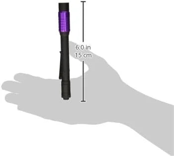 Streamlight 66148 Stylus Pro USB 400nm UV Rechargeable Penlight with 120V AC Adapter, USB Cord and Nylon Holster, Black