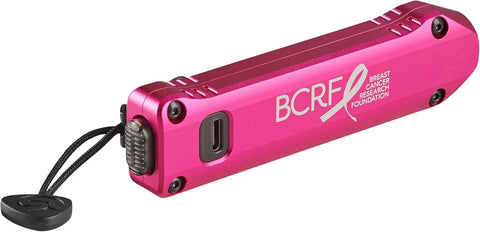 Streamlight 88824 Wedge XT 500-Lumen 1,900-Candela Flat Everyday Carry Flashlight, Includes USB-Cable and Pocket Lanyard, Pink BCRF Edition