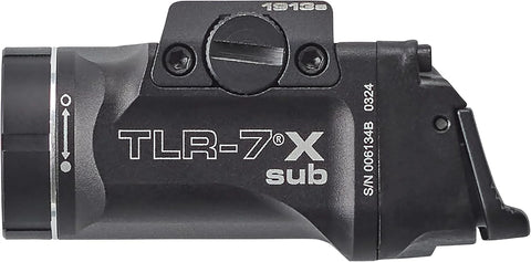 Streamlight 69402 TLR-7 X sub 500-Lumen Tactical Weapon Light Designed Exclusively and Solely for Select 1913 Railed Subcompact Handguns, Includes Mounting Kit and Keys, Black