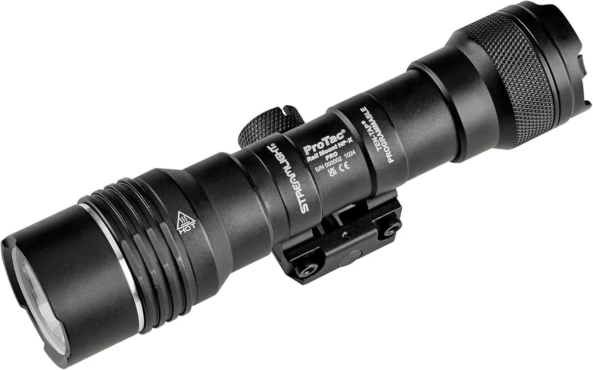 Streamlight 89015 ProTac Rail Mount HP-X Pro 800-Lumen 105000-Candela Tactical LED Flashlight, Jack-Cap Switch, for Picatinny Rails, M-LOK Mount, Black