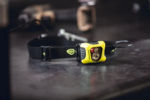 Streamlight 61436 Enduro Pro 200-Lumen USB Rechargeable LED Headlamp with Elastic Head Strap, Rubber Hard Hat Strap, 3M Dual Lock Fasteners, and USB Cable, Yellow