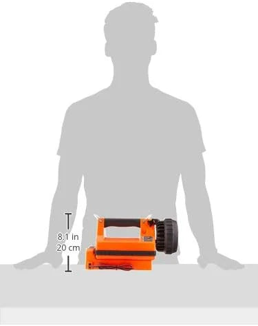 Streamlight 45855 E-Spot LiteBox 1500-Lumen 110000 Candela Rechargeable Spot Beam Lantern with Vehicle Mount System, Direct Wire DC Charging Rack, and Heavy Duty Shoulder Strap, Orange
