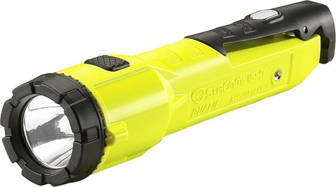 Streamlight 68793 Dualie 275-Lumen Multi-Functional Intrinsically Safe Rechargeable Flashlight with Magnetic Clip and 120V/100V AC Charger, Yellow