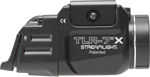 Streamlight 69424 TLR-7 X 500-Lumen Compact Tactical Weapon Light, Includes High, Low Paddle Switches and Key Kit, Black