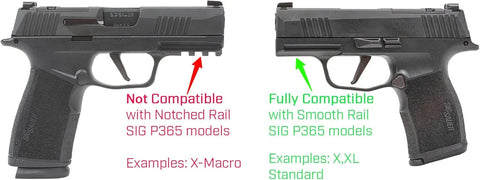 Streamlight 69401 TLR-7 X sub 500-Lumen Tactical Weapon Light Designed Exclusively and Solely for Sig Sauer P365 & P365XL Closed Rail Systems Subcompact Handguns with Mounting Kit and Keys, Black