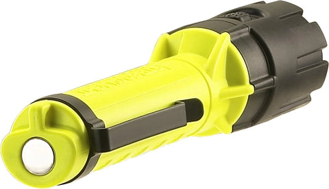 Streamlight 67750 Dualie 2AA 175-Lumen Dual Beam Flashlight w/Pocket Clip and Magnetic Base, Clear Retail Packaging, Yellow
