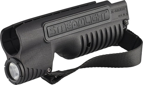Streamlight 69602 TL-Racker 1,000 Lumen 20,000-Candela Tactical Integrated Forend Weapon Light with Ambidextrous Controls for Select Mossberg 590 Shockwave Models with Strap, Black