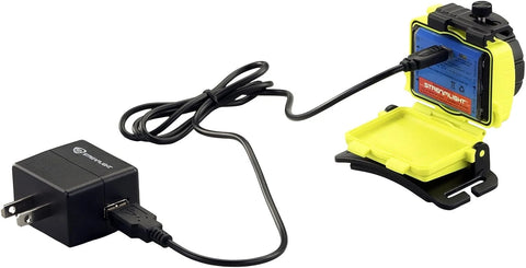 Streamlight 61607 Double Clutch 125-Lumen 1700-Candela LED Headlamp, Spot and Flood Beams, AAA Powered, Yellow