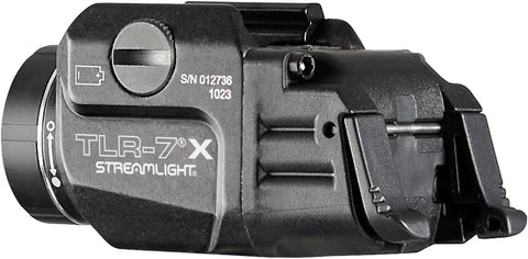 Streamlight 69424 TLR-7 X 500-Lumen Compact Tactical Weapon Light, Includes High, Low Paddle Switches and Key Kit, Black