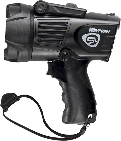 Streamlight 44902 Waypoint 750-Lumen 150,000-Candelas 775 Meter Beam LED Spotlight with 12V DC Power Cord and Mount Holder, Black