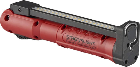 Streamlight 76801 Stinger Switchblade 800-Lumen Rechargeable Compact Multi-Function LED Work Light with Color-Rite Technology and AC Charger, Red