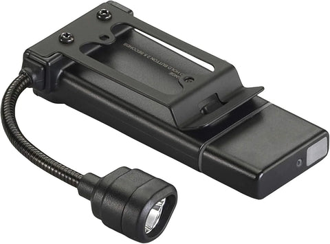 Streamlight 61126 ClipMate 70-Lumen 500-Candela Rechargeable Hands-Free Clip-On Light with White and Red LEDs and USB Wall Adapter, Black