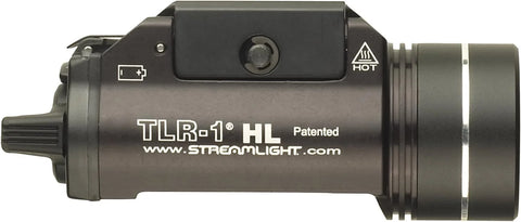 Streamlight 69262 TLR-1 HL 1000-Lumen 20000 Candela Rail-Mounted Tactical Weapon Light with Long Gun Kit Includes Safe Off Remote and Standard Switches, Remote Pressure Switch, Mounting Clips, Black