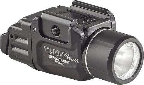 Streamlight 69458 TLR-7 HL-X USB 1000-Lumen 22000-Candela Rechargeable Rail Mounted Weapon Light with Interchangeable High & Low Switches and Key Kit, Black