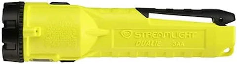 Streamlight 68780 Dualie 3AA 245-Lumen Magnetic Intrinsically Safe Industrial Flashlight with Spot/Flood Without Batteries, Yellow