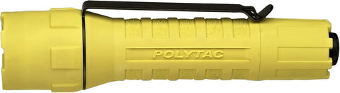 Streamlight 88853 PolyTac 600-Lumen 11500-Candela Tactical LED Flashlight, Ten-TAP Programmable, Clear Retail Packaging, Yellow