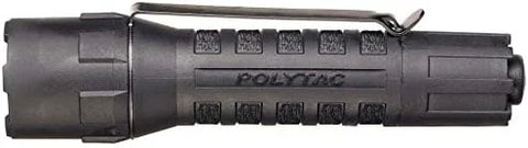 Streamlight 88850 PolyTac 600-Lumen 11500-Candela Tactical LED Flashlight, Ten-TAP Programmable, Clear Retail Packaging, Black